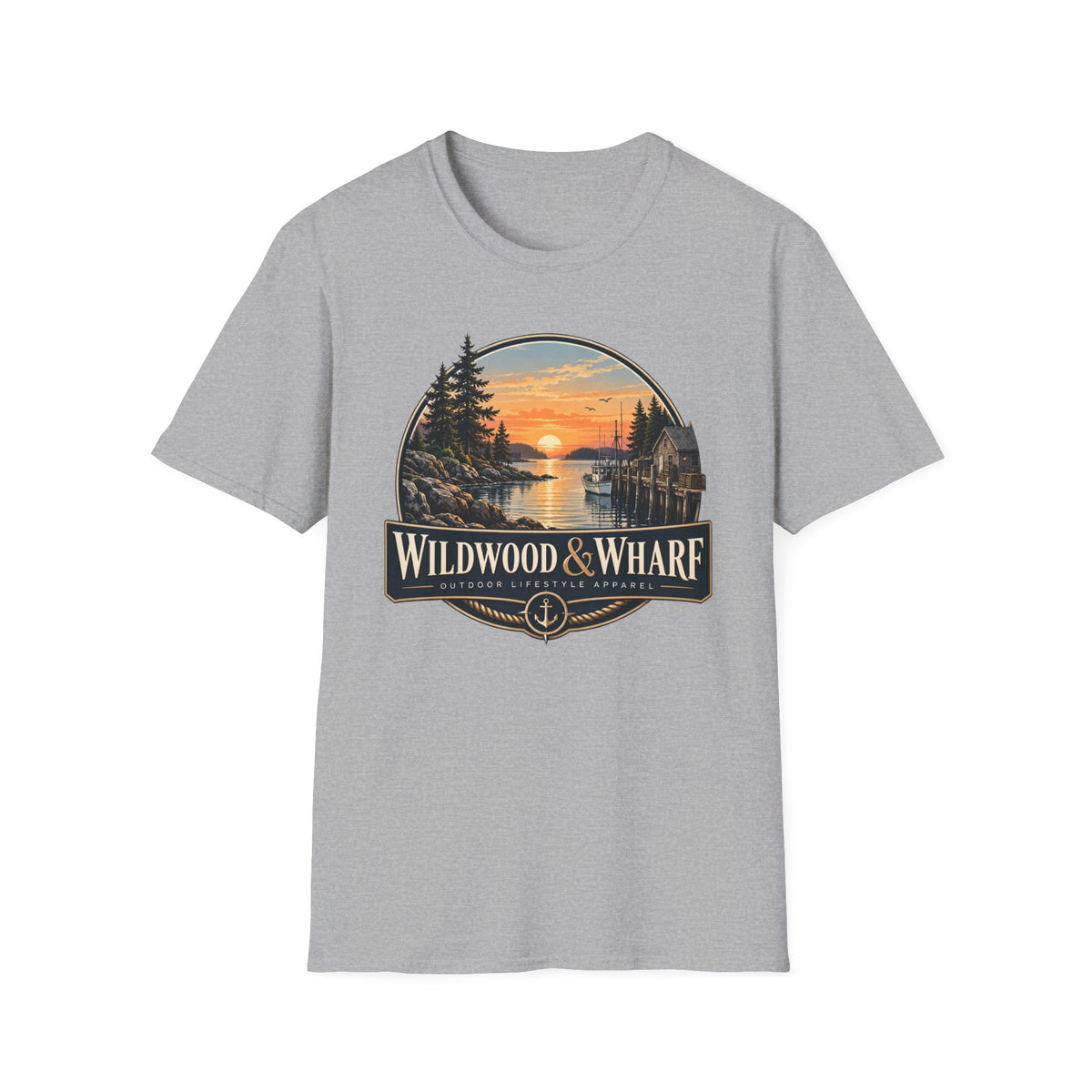Wildwood & Wharf Harbor Sunset Tee