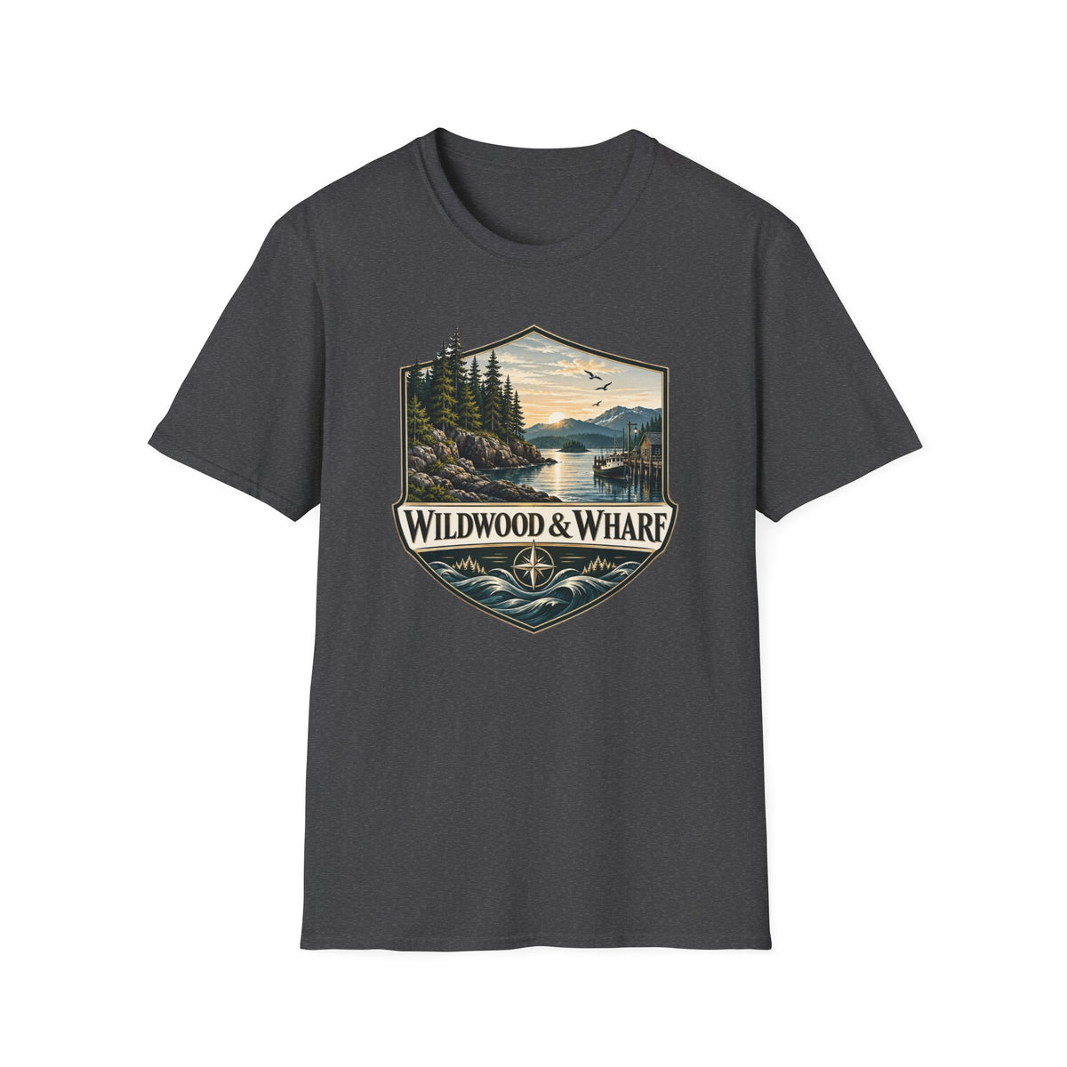 Wildwood & Wharf Harbor Shield Tee