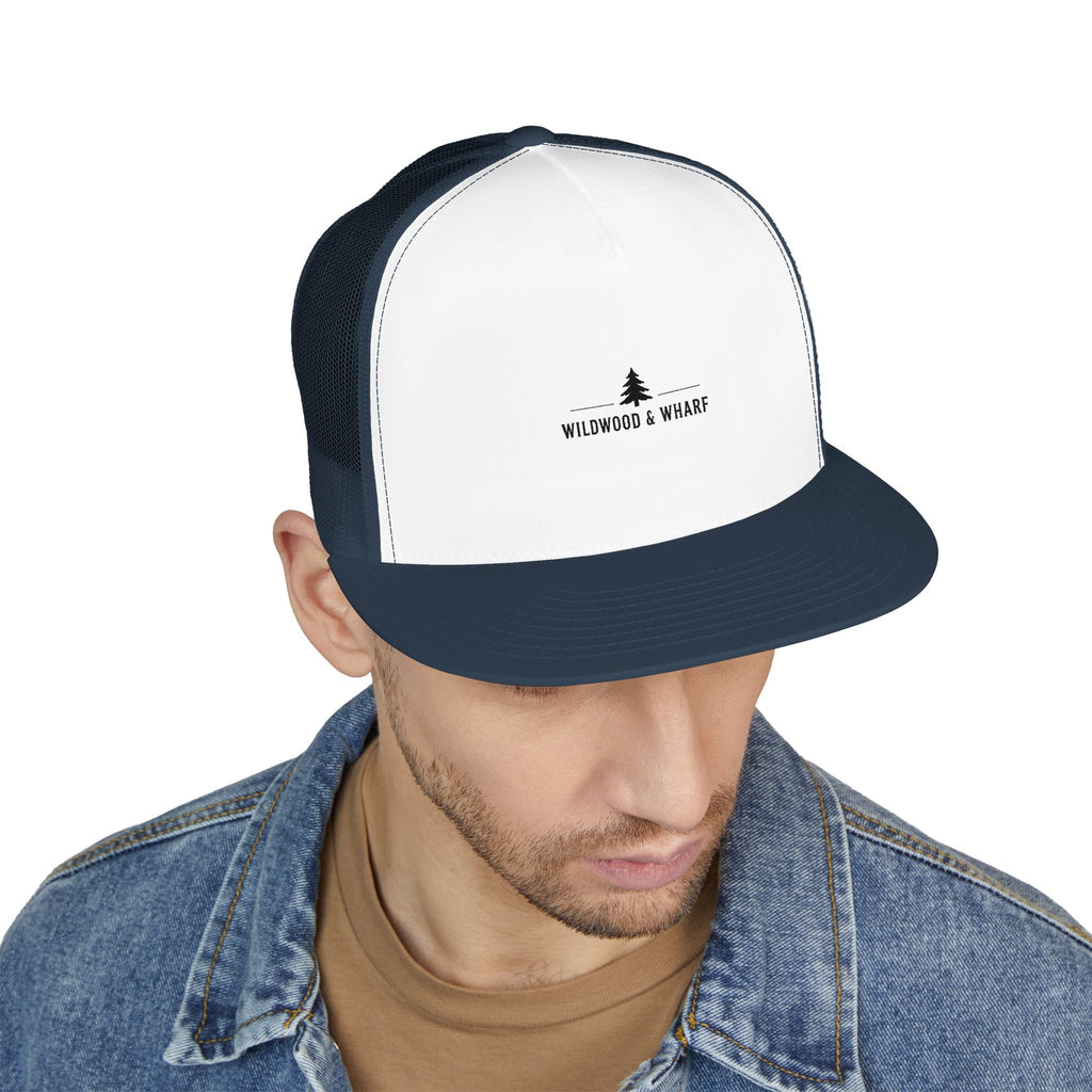 Wildwood & Wharf Trucker Hat - Pine Logo
