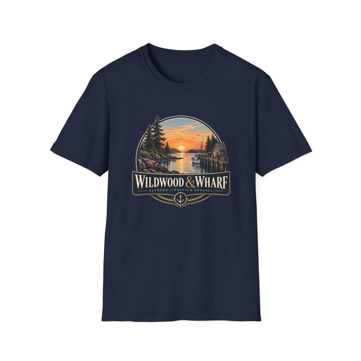 Wildwood & Wharf Harbor Sunset Tee