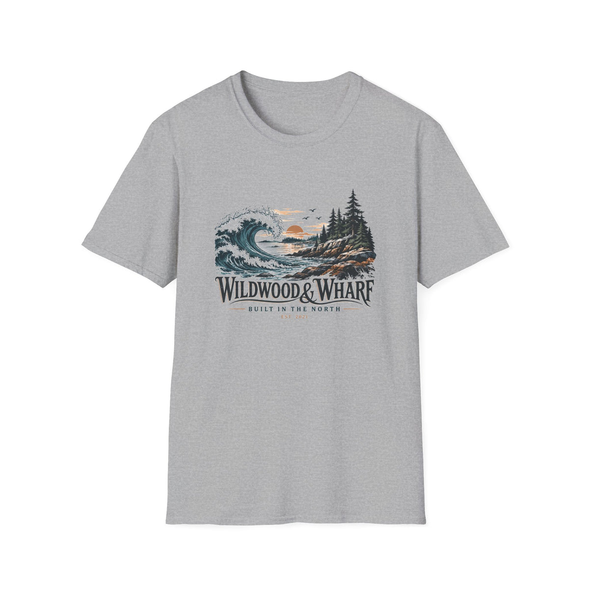 Wildwood & Wharf Tide Wave Tee