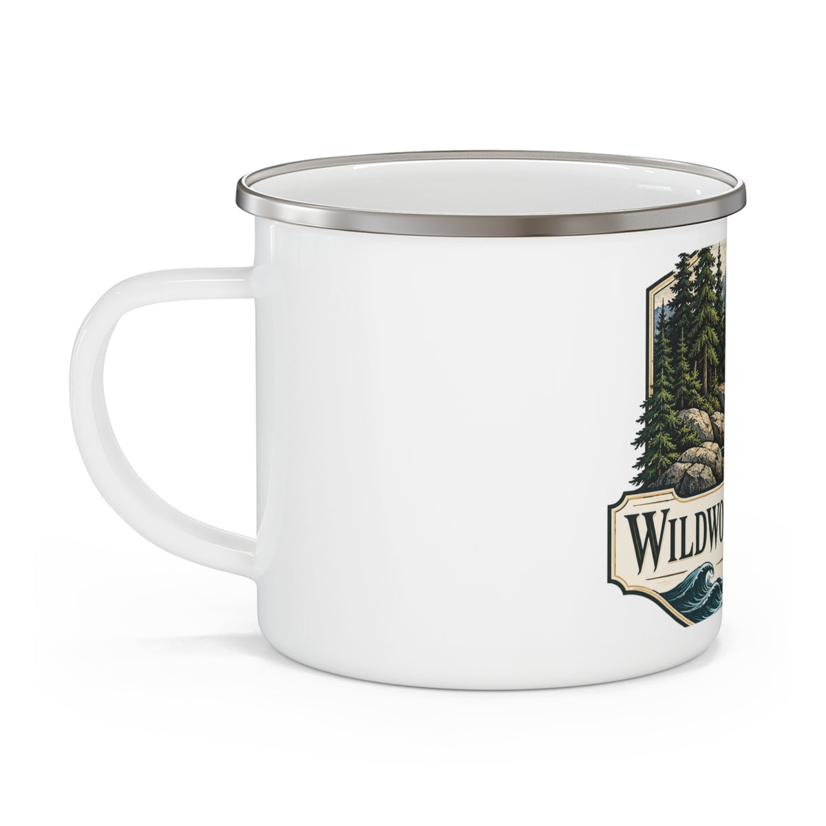 Wildwood & Wharf Mountain Dock Shield Camp Mug