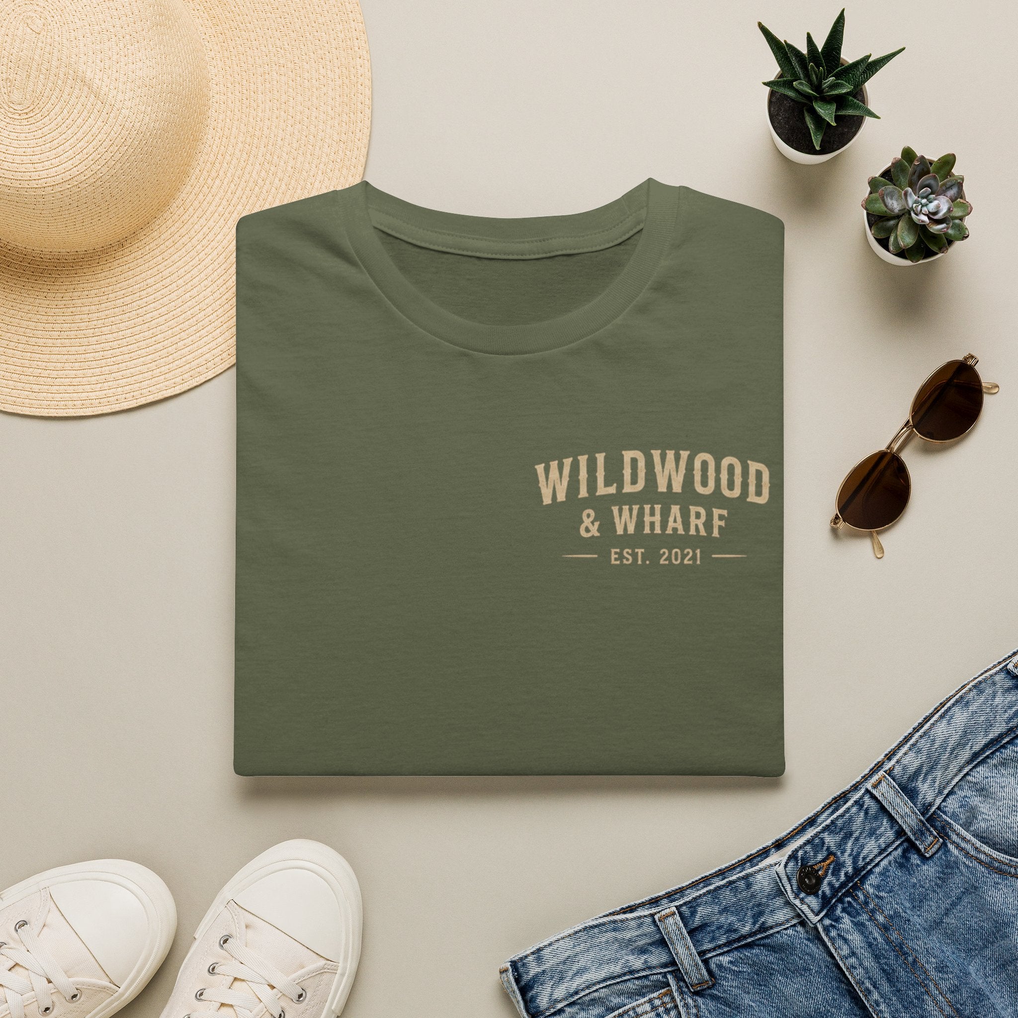 Wildwood & Wharf Logo T-Shirt — Mountains|Forest|Ocean