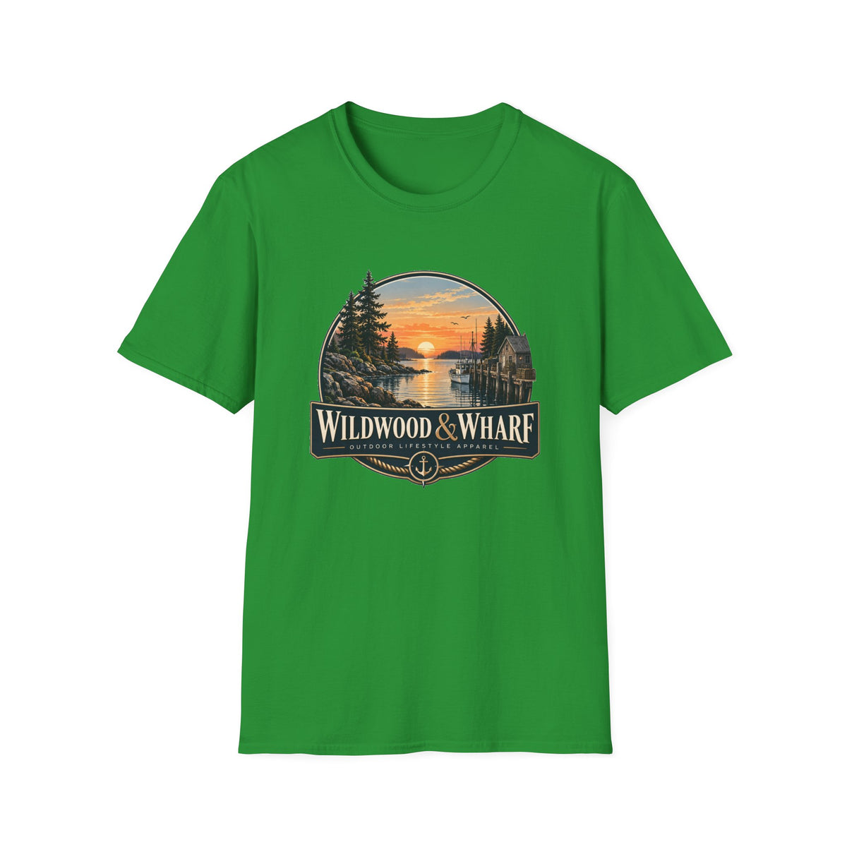 Wildwood & Wharf Harbor Sunset Tee