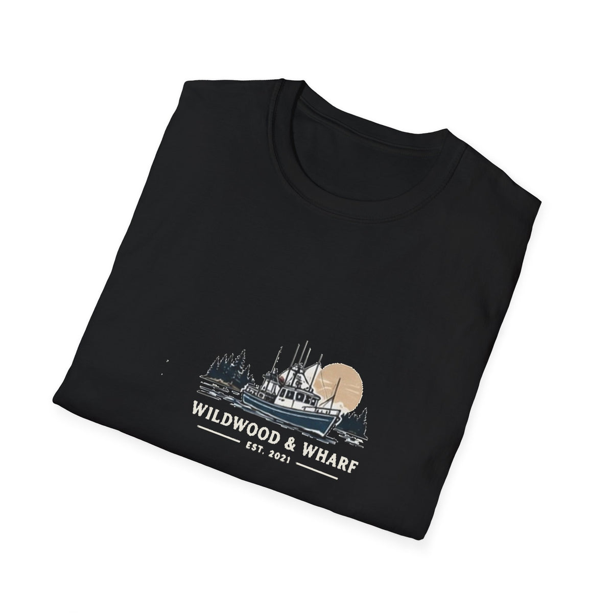 Wildwood & Wharf Fishing Boat Tee