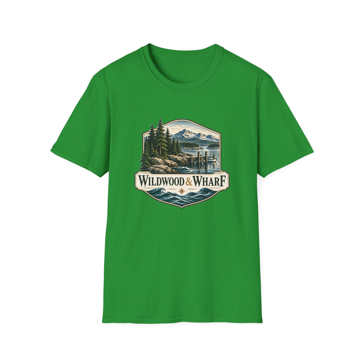 Wildwood & Wharf Harbor Badge Tee