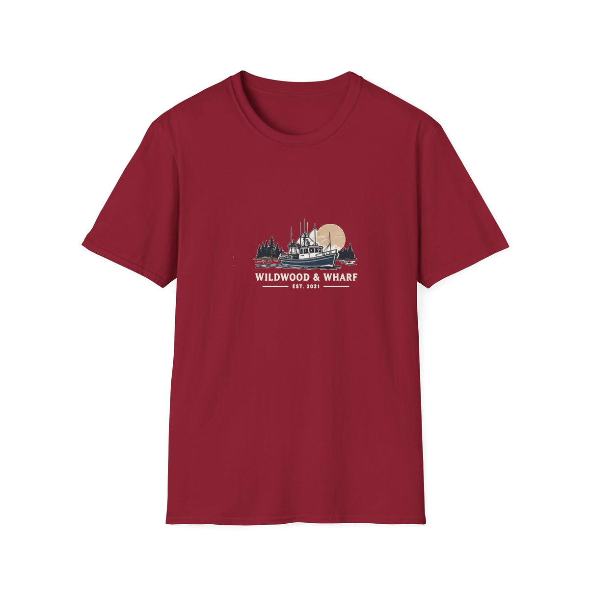 Wildwood & Wharf Fishing Boat Tee