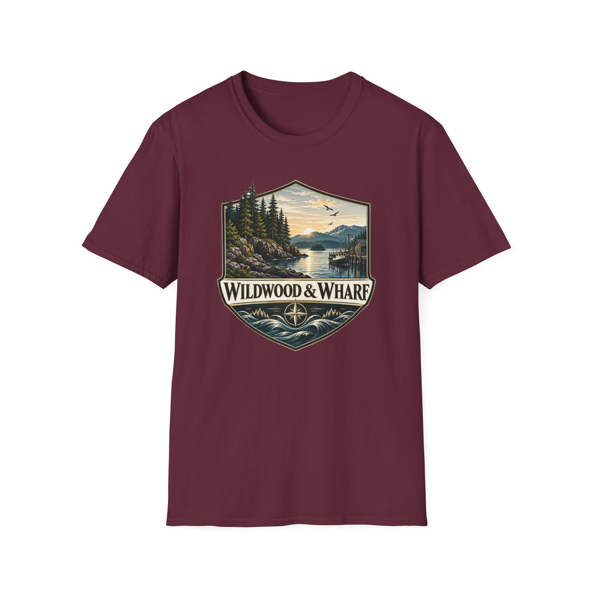 Wildwood & Wharf Harbor Shield Tee