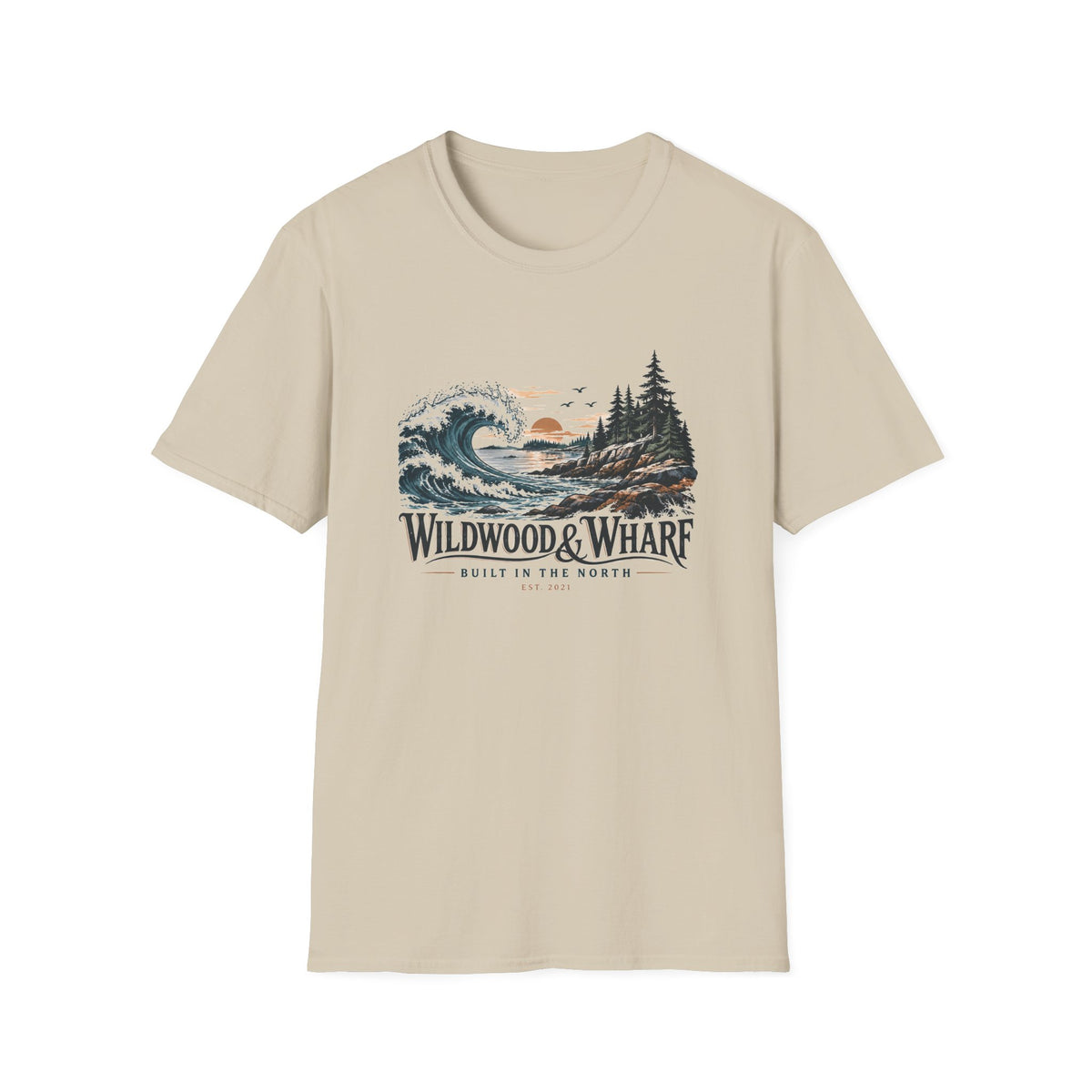 Wildwood & Wharf Tide Wave Tee