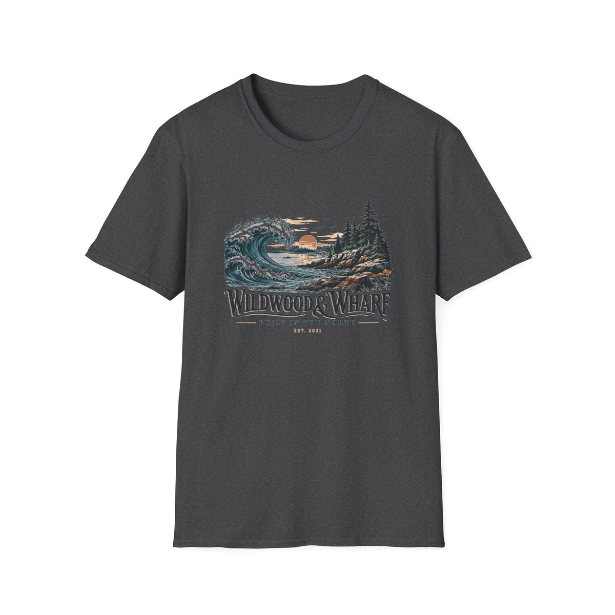 Wildwood & Wharf Tide Wave Tee