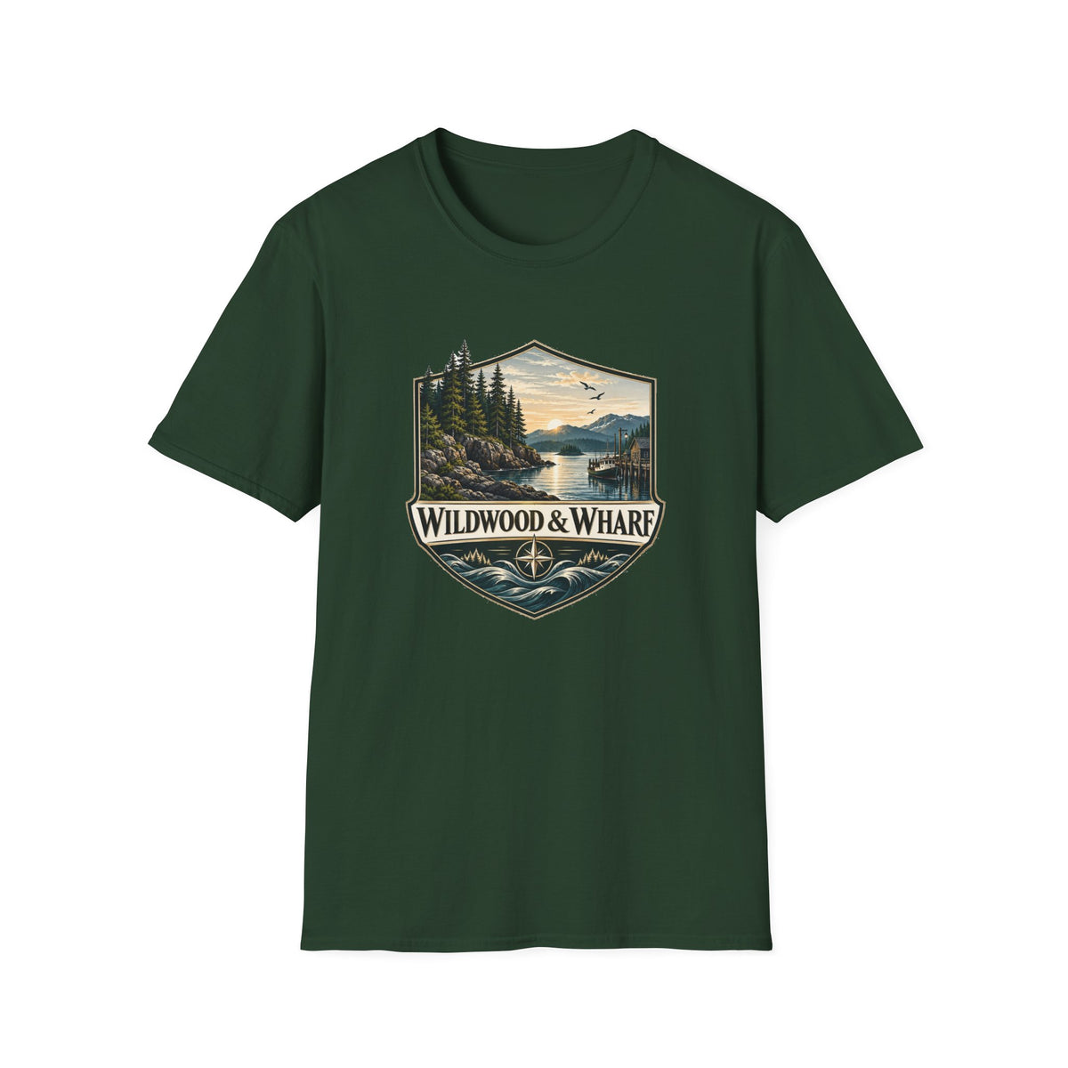 Wildwood & Wharf Harbor Shield Tee