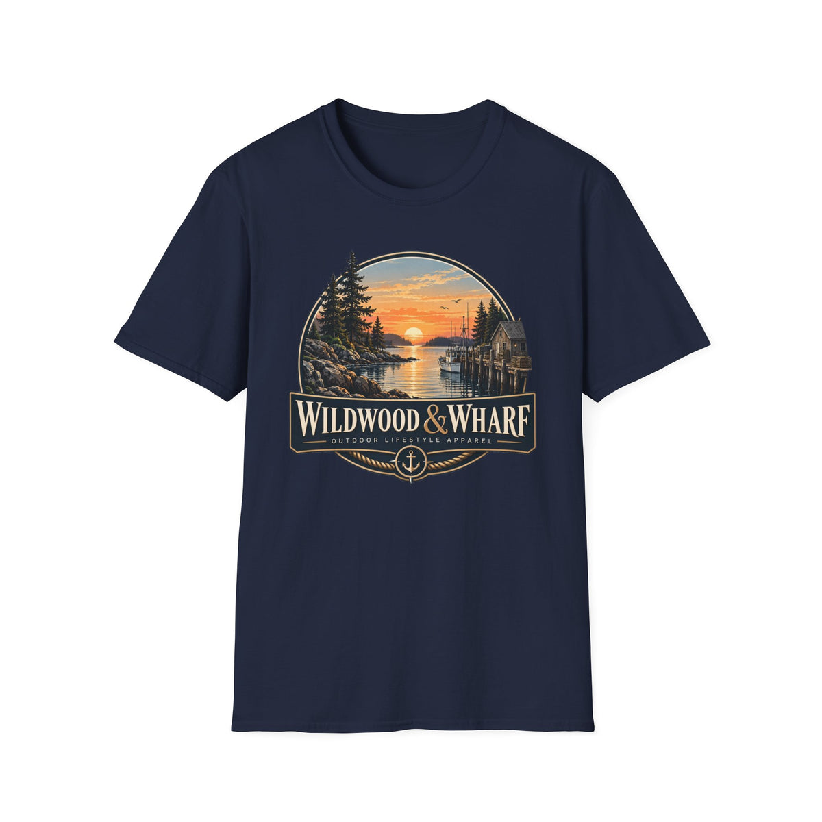Wildwood & Wharf Harbor Sunset Tee