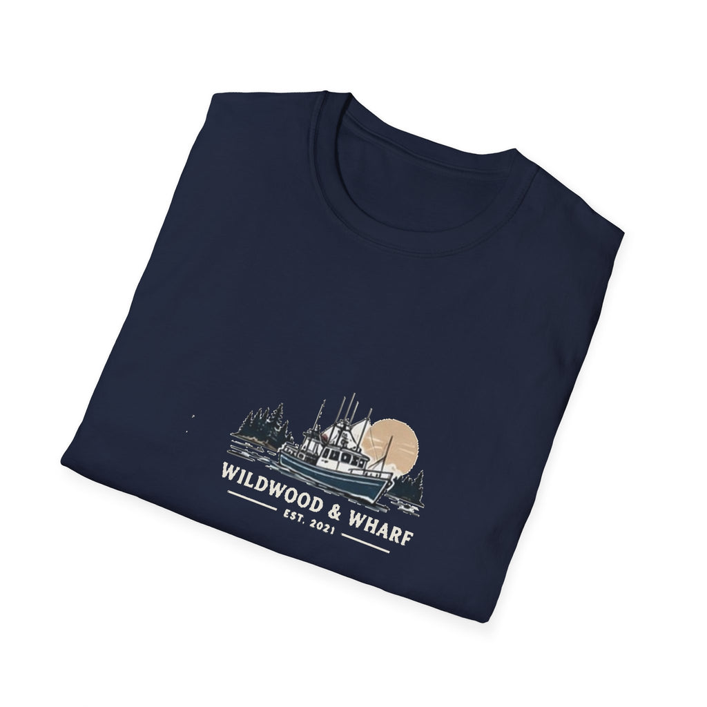 Wildwood & Wharf Fishing Boat Tee