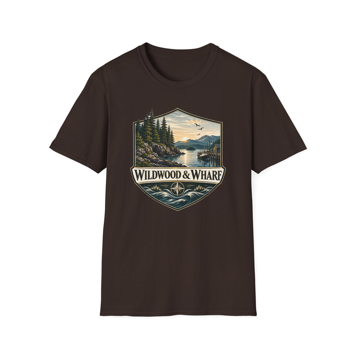Wildwood & Wharf Harbor Shield Tee