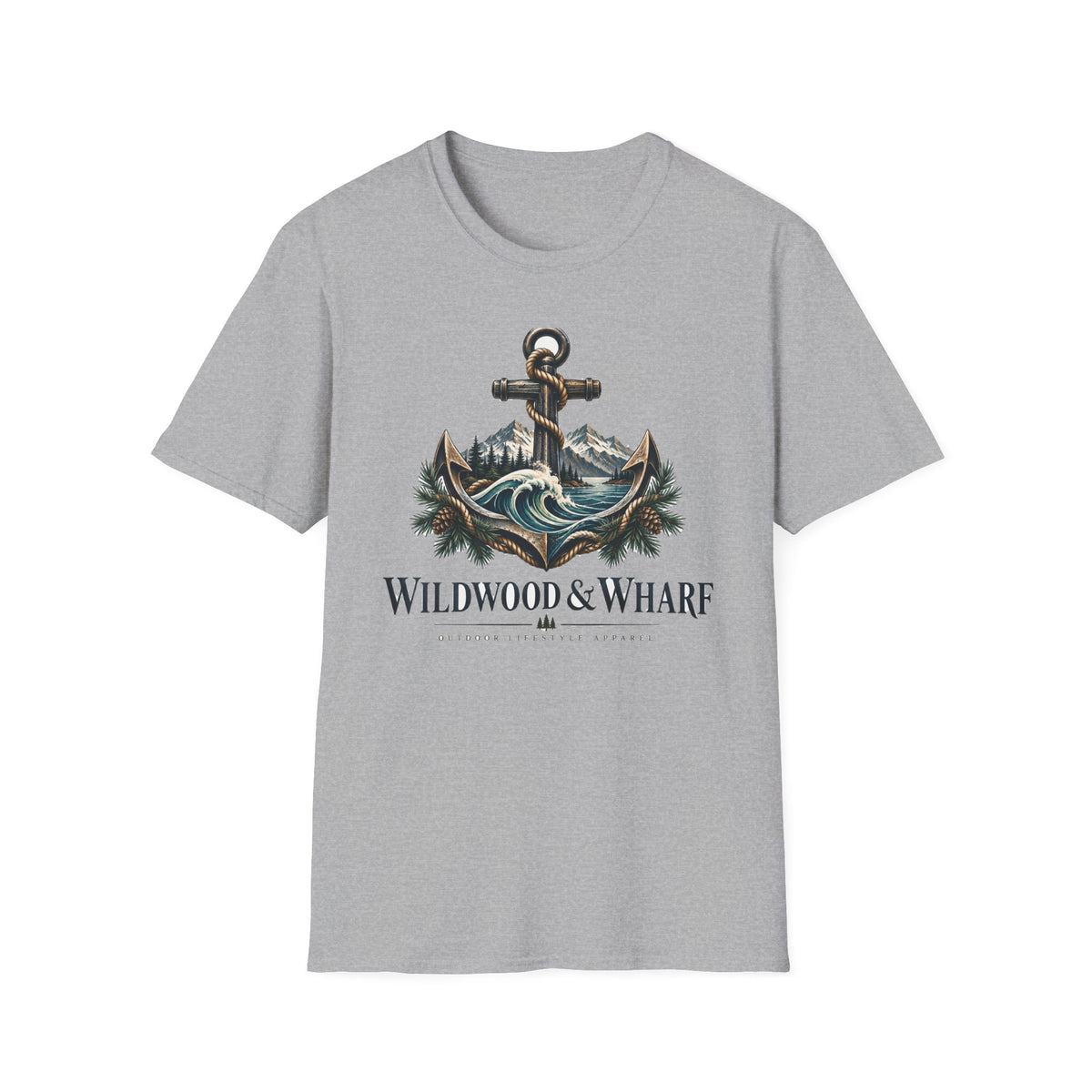 Wildwood & Wharf Anchor Mountains Tee