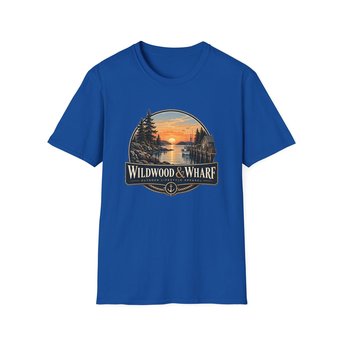 Wildwood & Wharf Harbor Sunset Tee