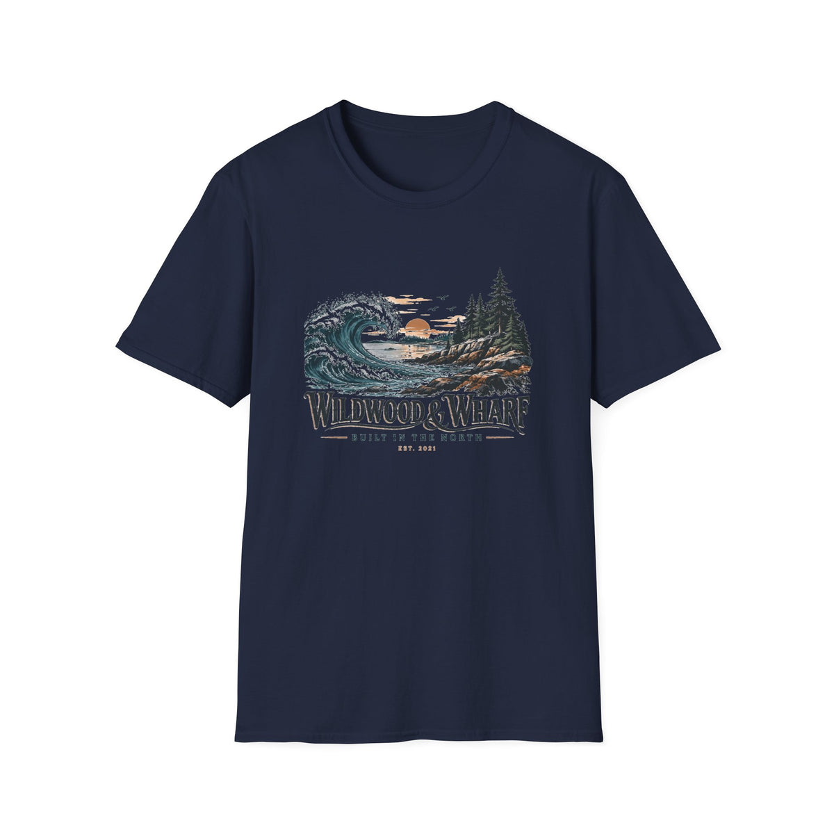 Wildwood & Wharf Tide Wave Tee