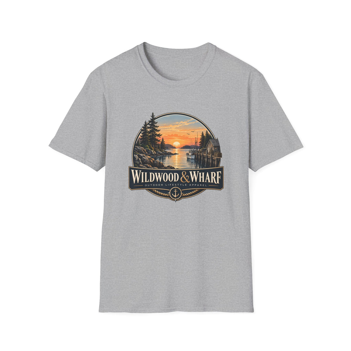 Wildwood & Wharf Harbor Sunset Tee