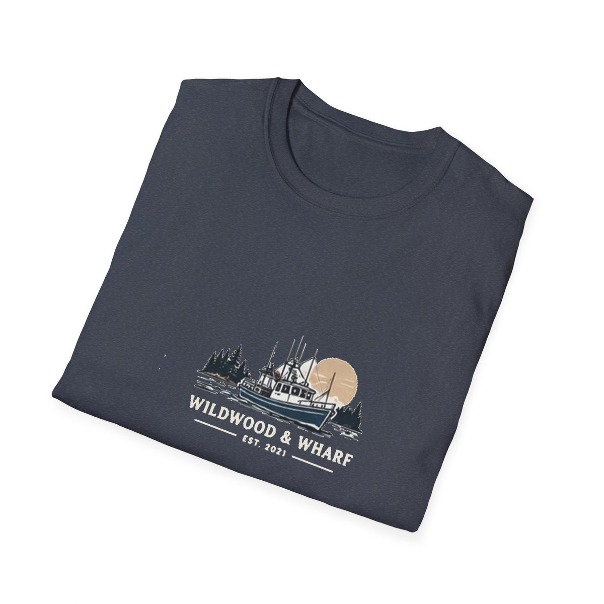 Wildwood & Wharf Fishing Boat Tee