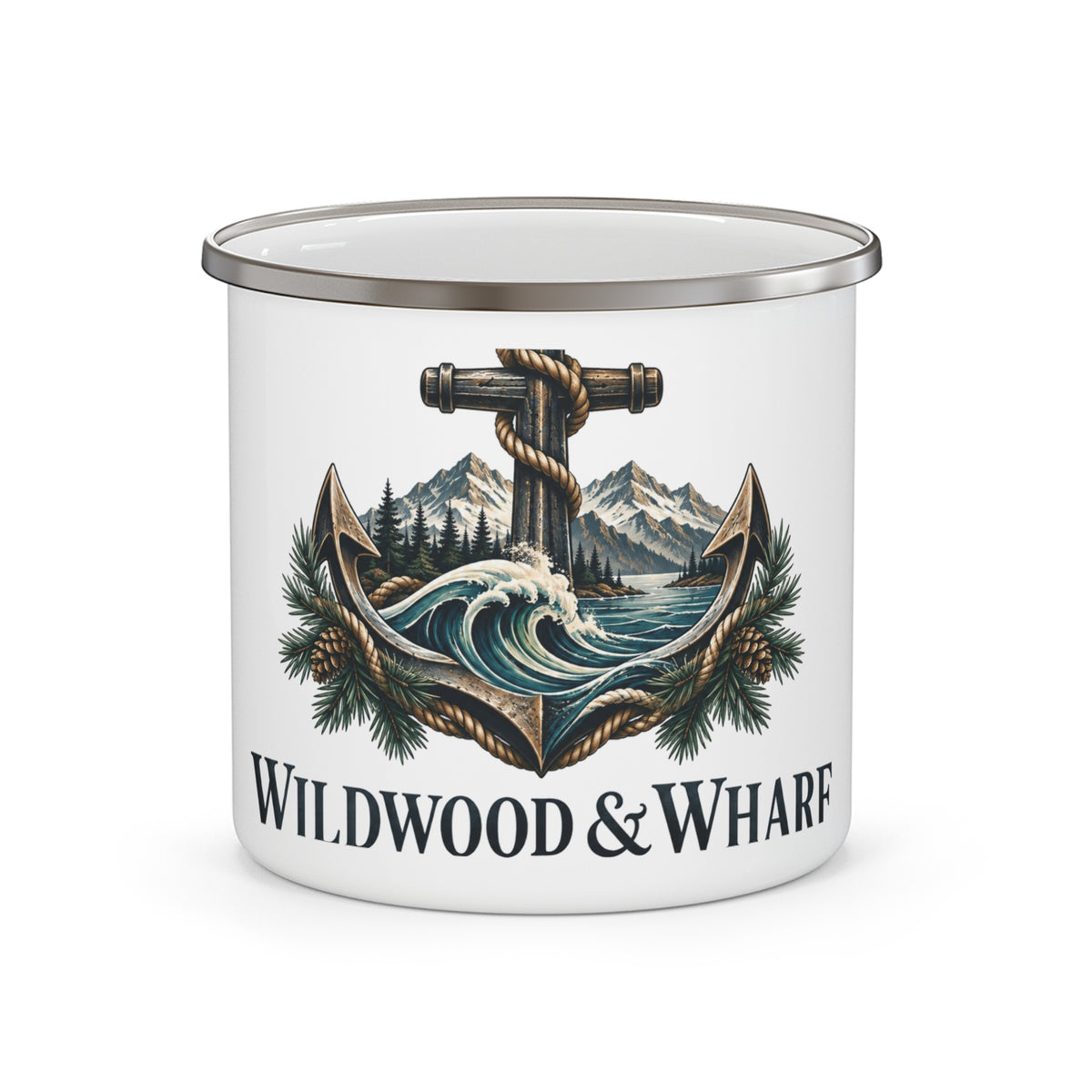 Wildwood & Wharf Anchor Mountains Camp Mug