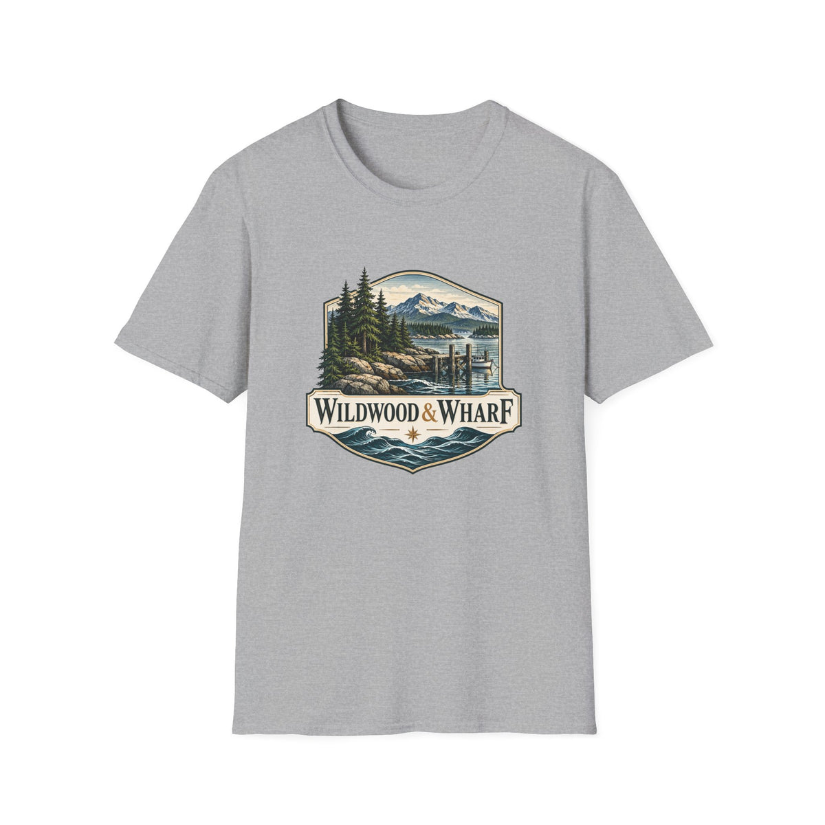 Wildwood & Wharf Harbor Badge Tee