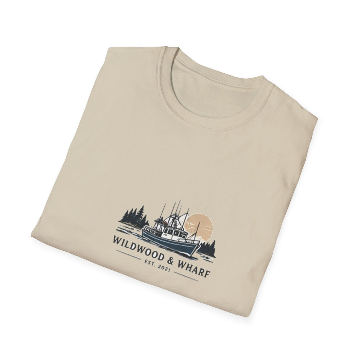 Wildwood & Wharf Fishing Boat Tee