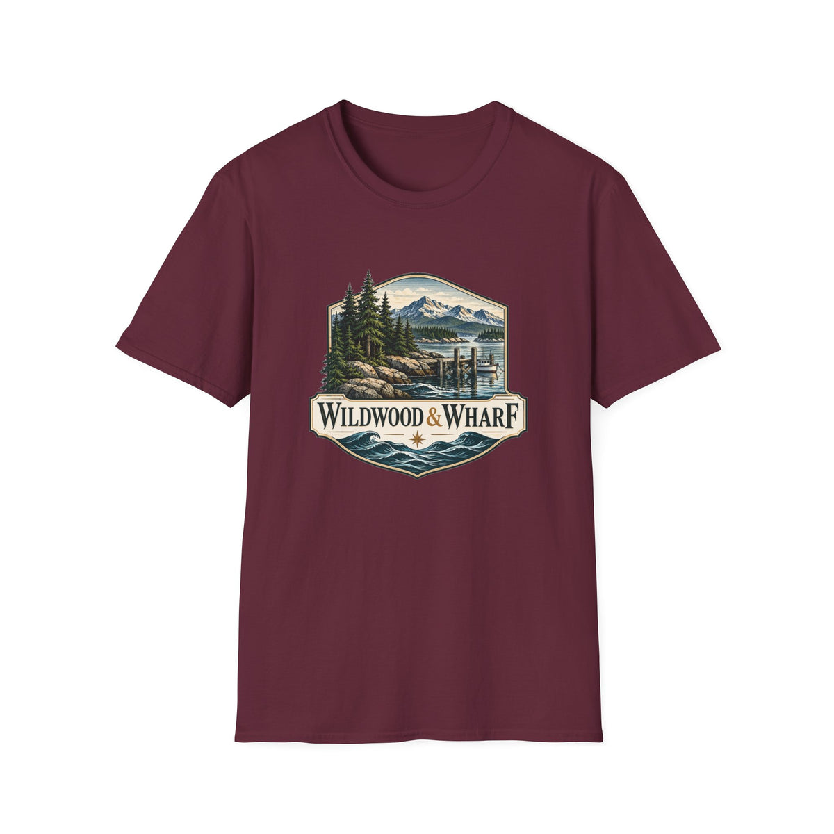 Wildwood & Wharf Harbor Badge Tee