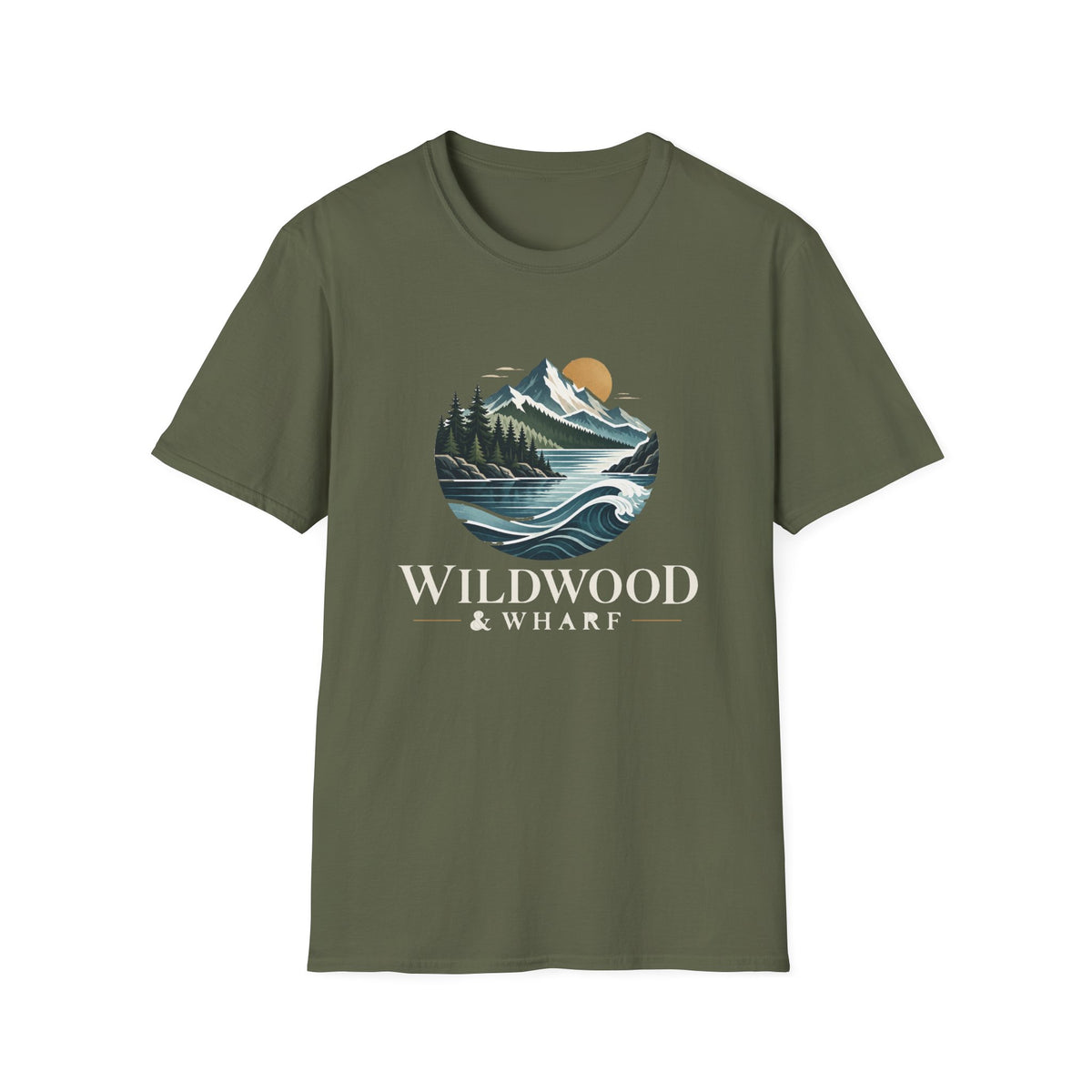 Wildwood & Wharf Mountain Lake Wave Tee