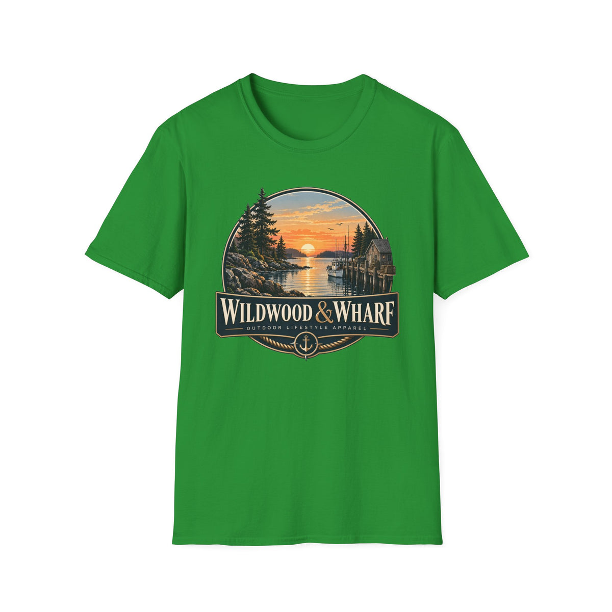 Wildwood & Wharf Harbor Sunset Tee
