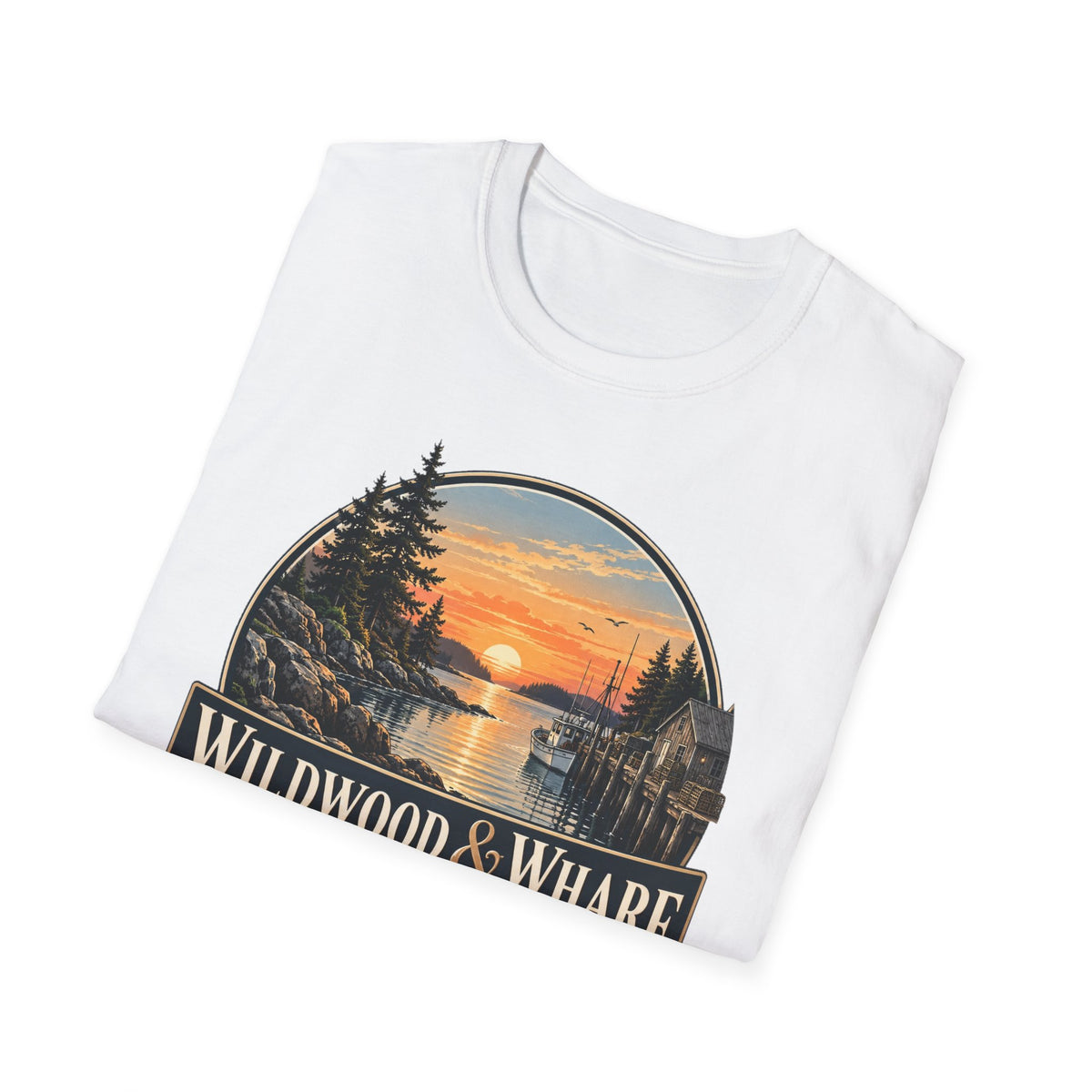 Wildwood & Wharf Harbor Sunset Tee