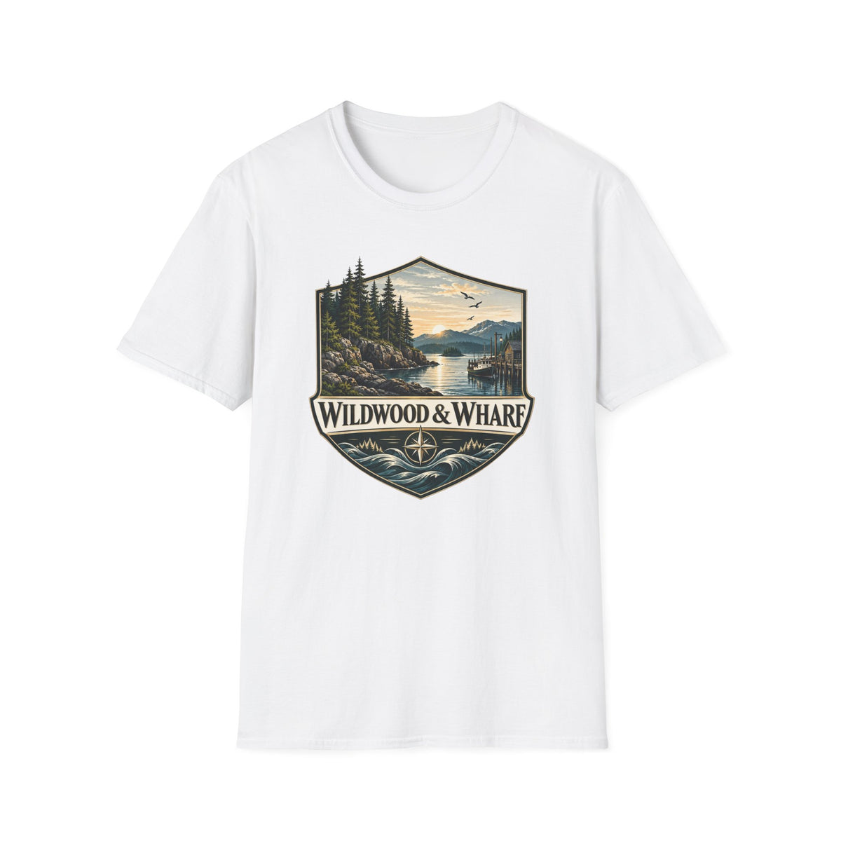 Wildwood & Wharf Harbor Shield Tee