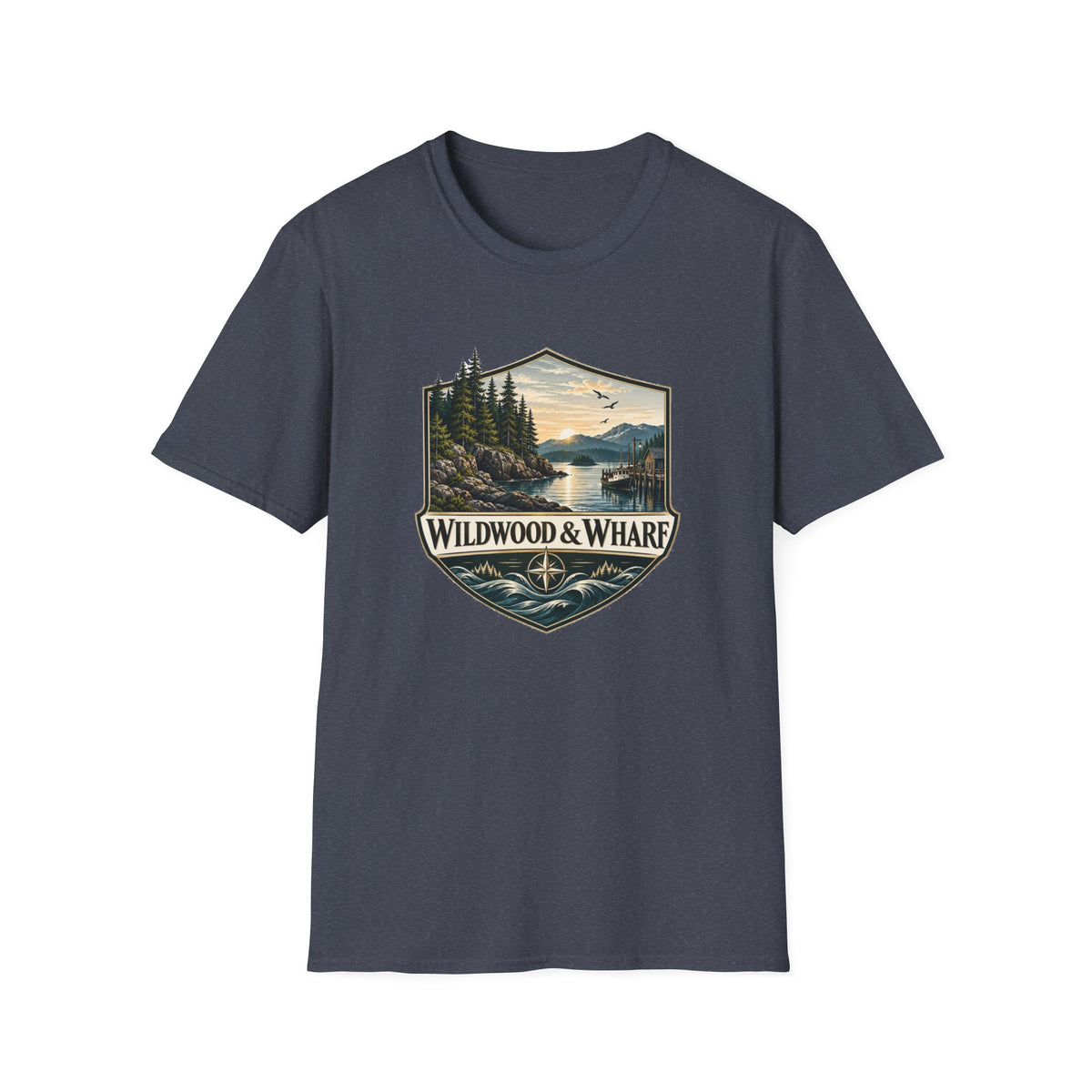Wildwood & Wharf Harbor Shield Tee