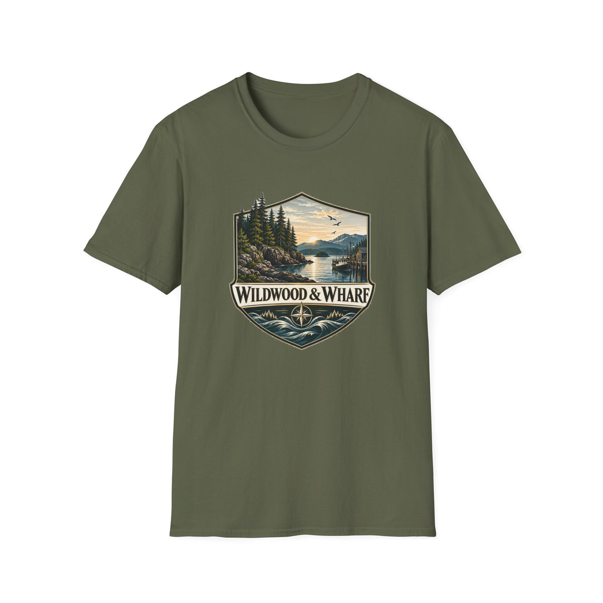 Wildwood & Wharf Harbor Shield Tee