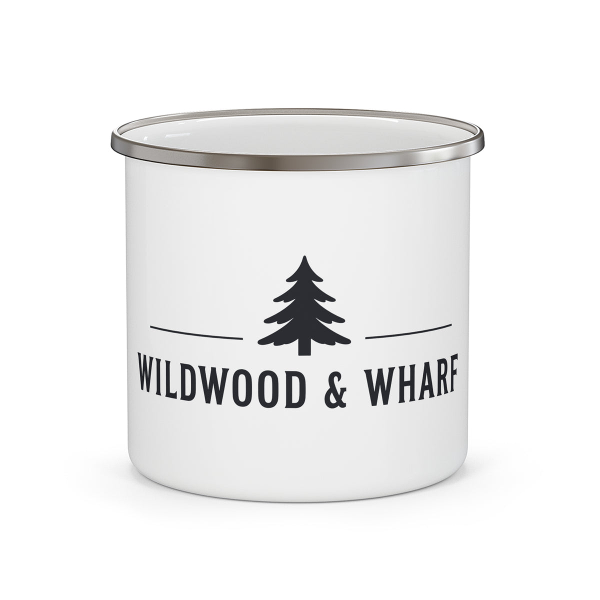 Wildwood & Wharf Pine Logo Camp Mug