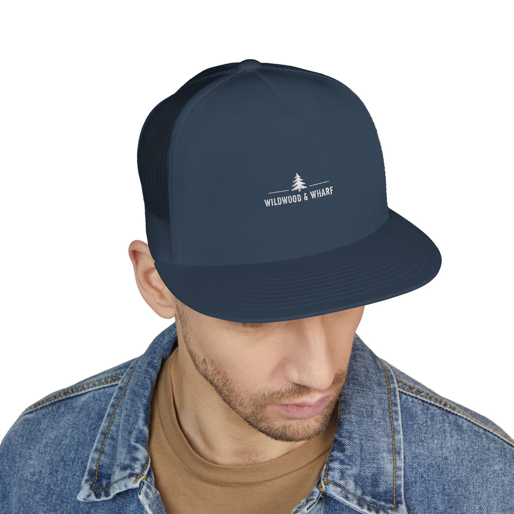 Wildwood & Wharf Trucker Hat - Pine Logo