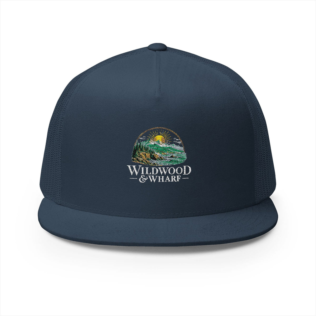 Wildwood & Wharf Mountain Sunrise Trucker Hat