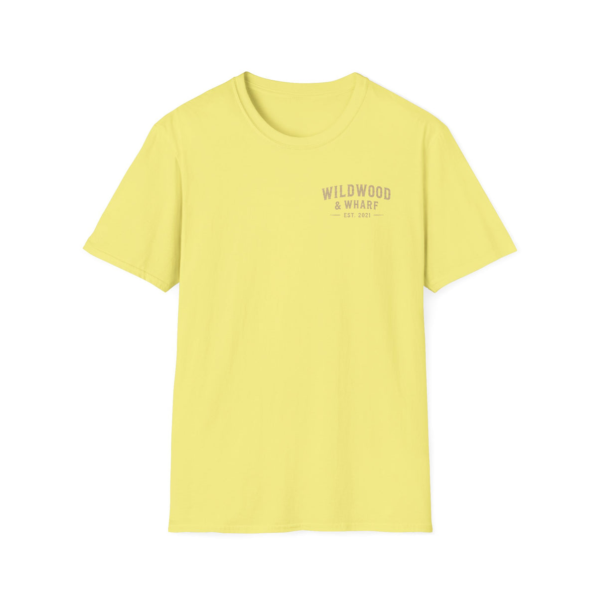 Wildwood & Wharf Anchor Tee — Maine Nautical Forest Graphic T-Shirt