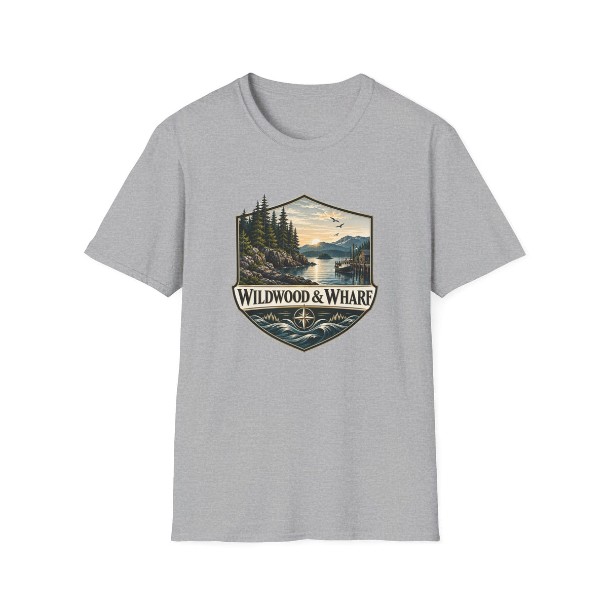 Wildwood & Wharf Harbor Shield Tee