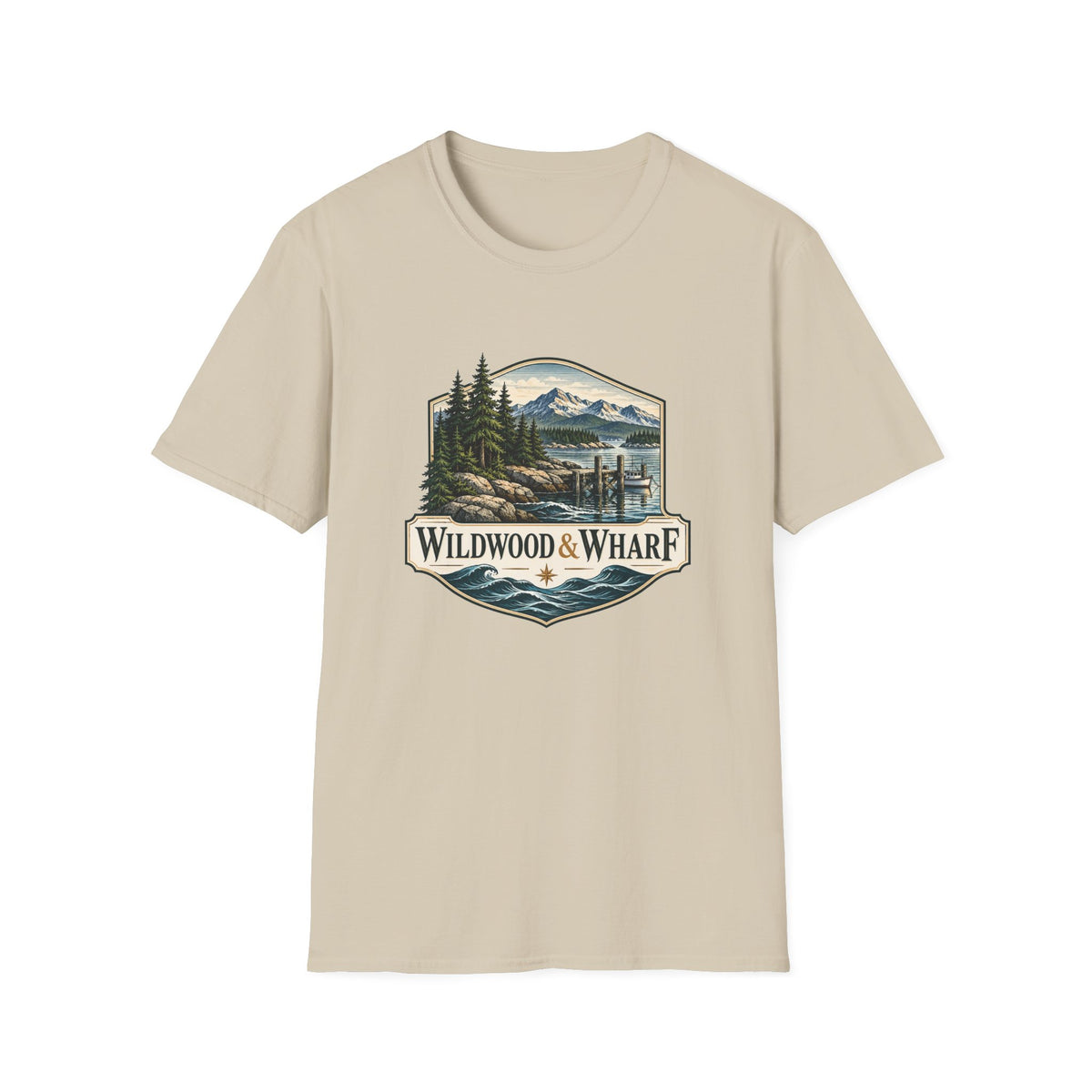 Wildwood & Wharf Harbor Badge Tee