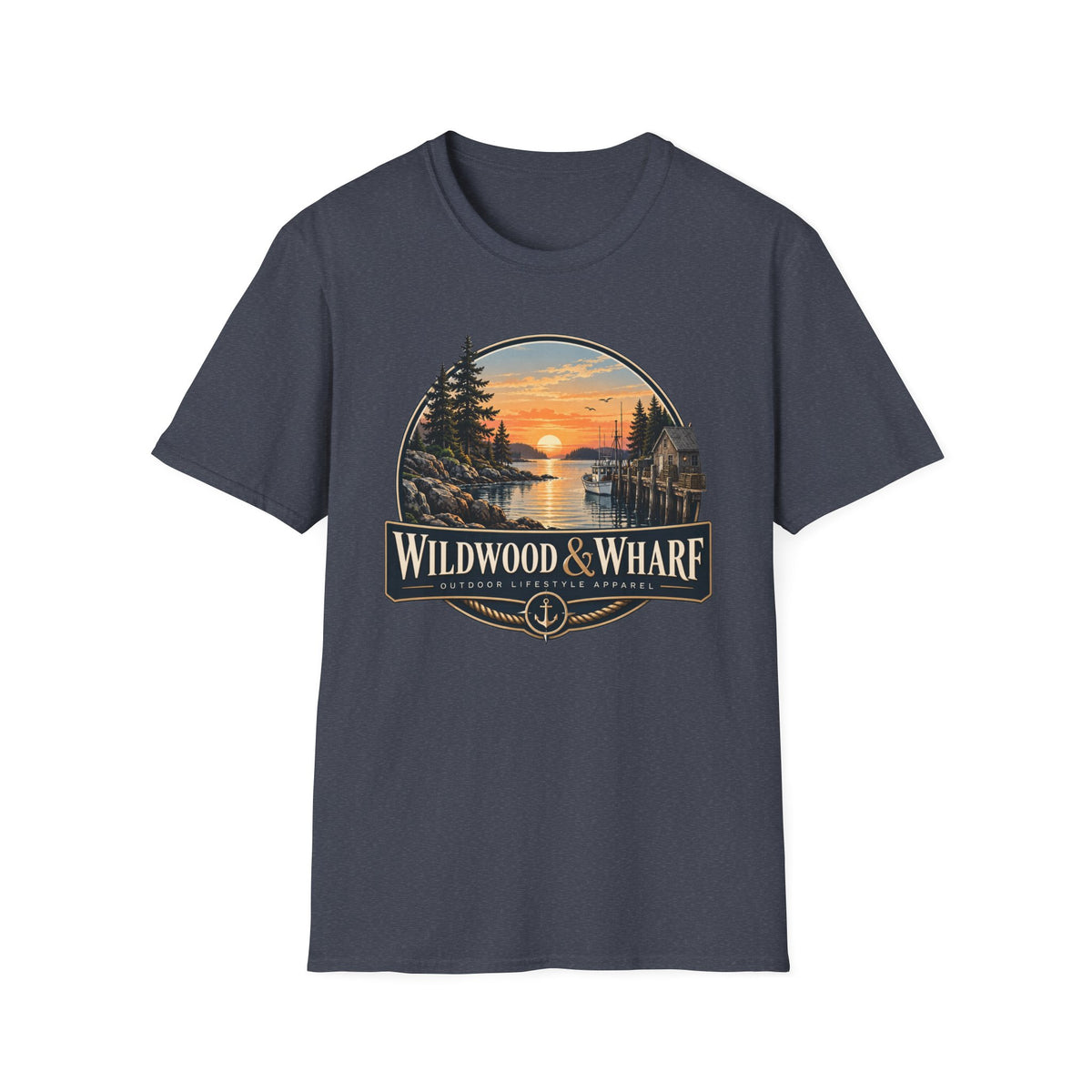 Wildwood & Wharf Harbor Sunset Tee