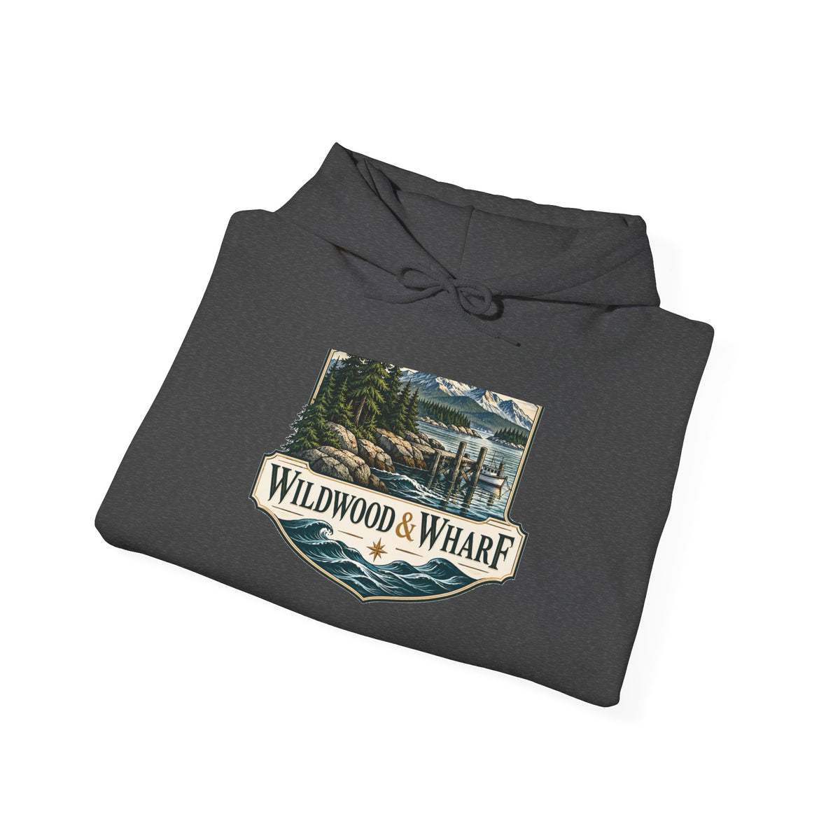 Wildwood & Wharf Hoodie - Harbor Badge
