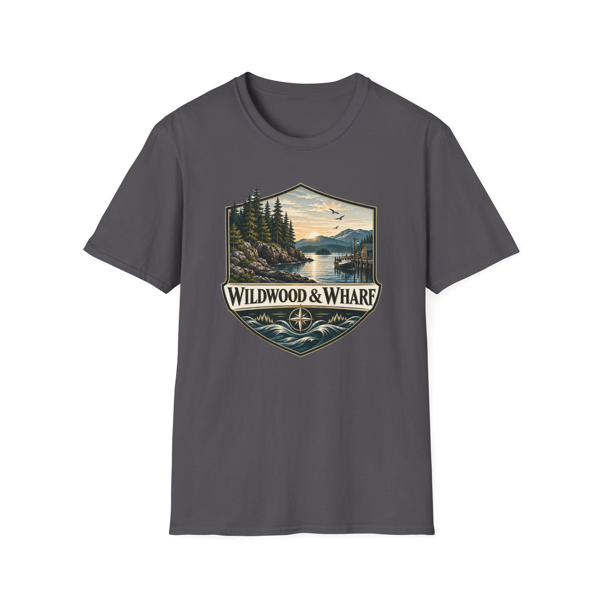 Wildwood & Wharf Harbor Shield Tee