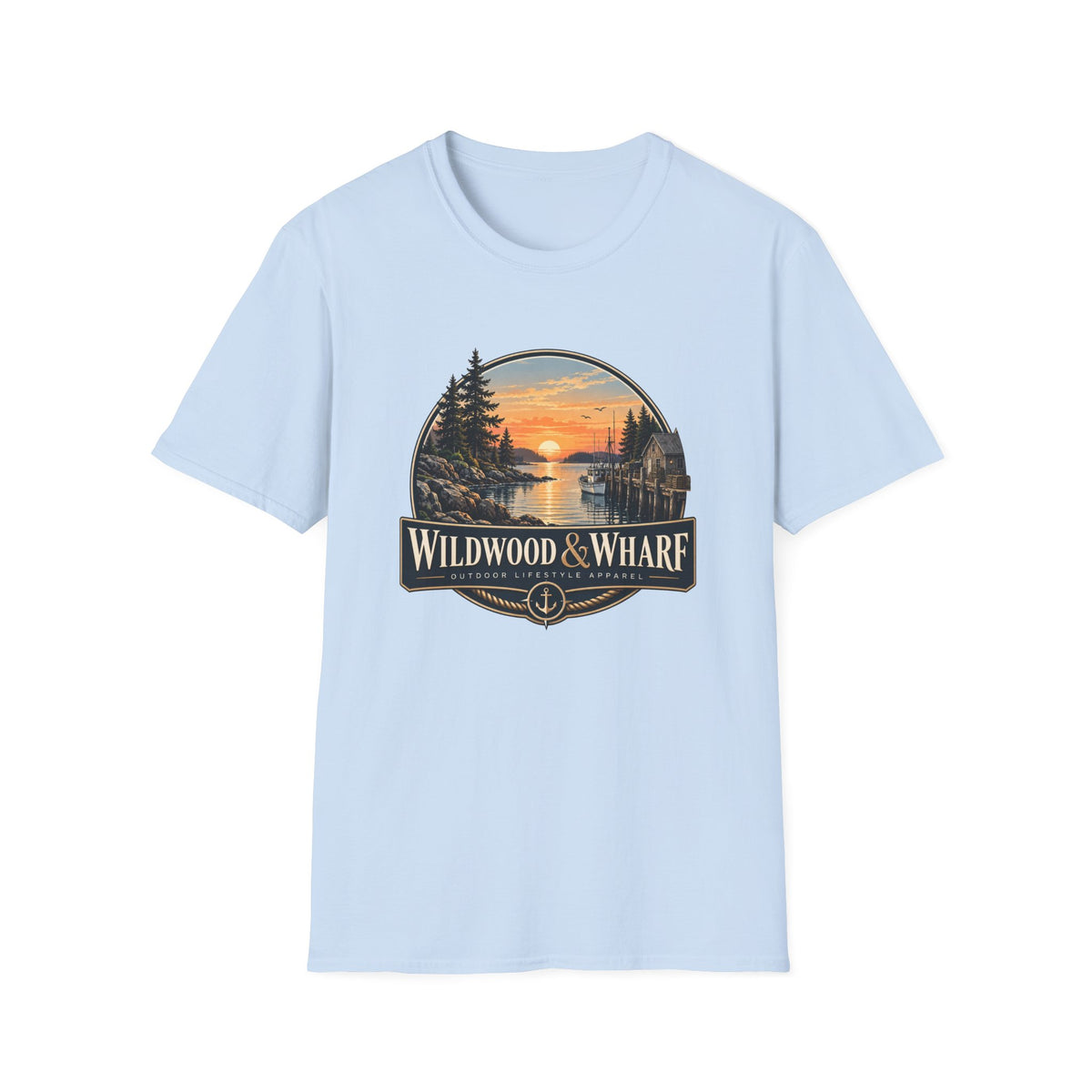 Wildwood & Wharf Harbor Sunset Tee