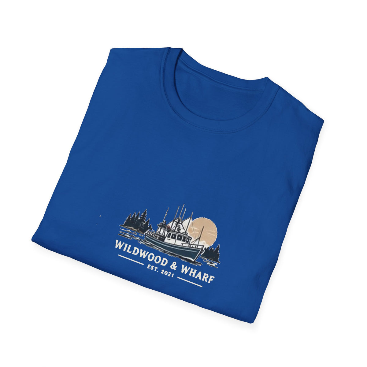 Wildwood & Wharf Fishing Boat Tee