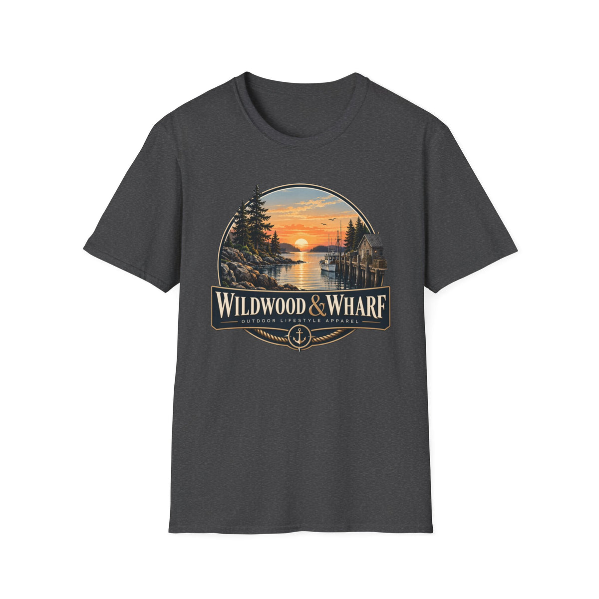 Wildwood & Wharf Harbor Sunset Tee