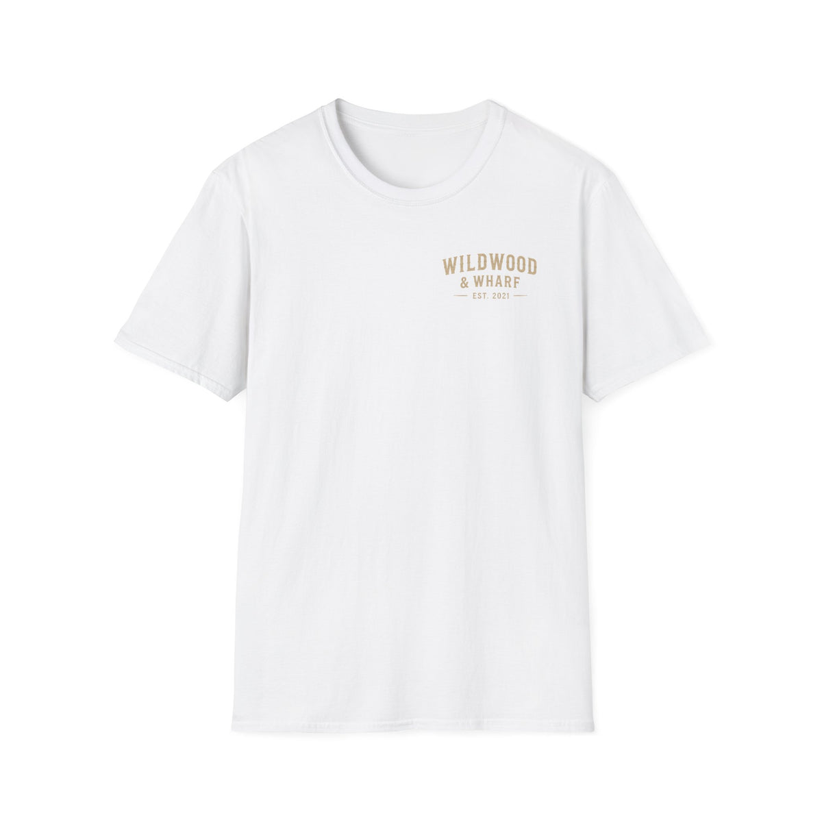 Wildwood & Wharf Anchor Tee — Maine Nautical Forest Graphic T-Shirt