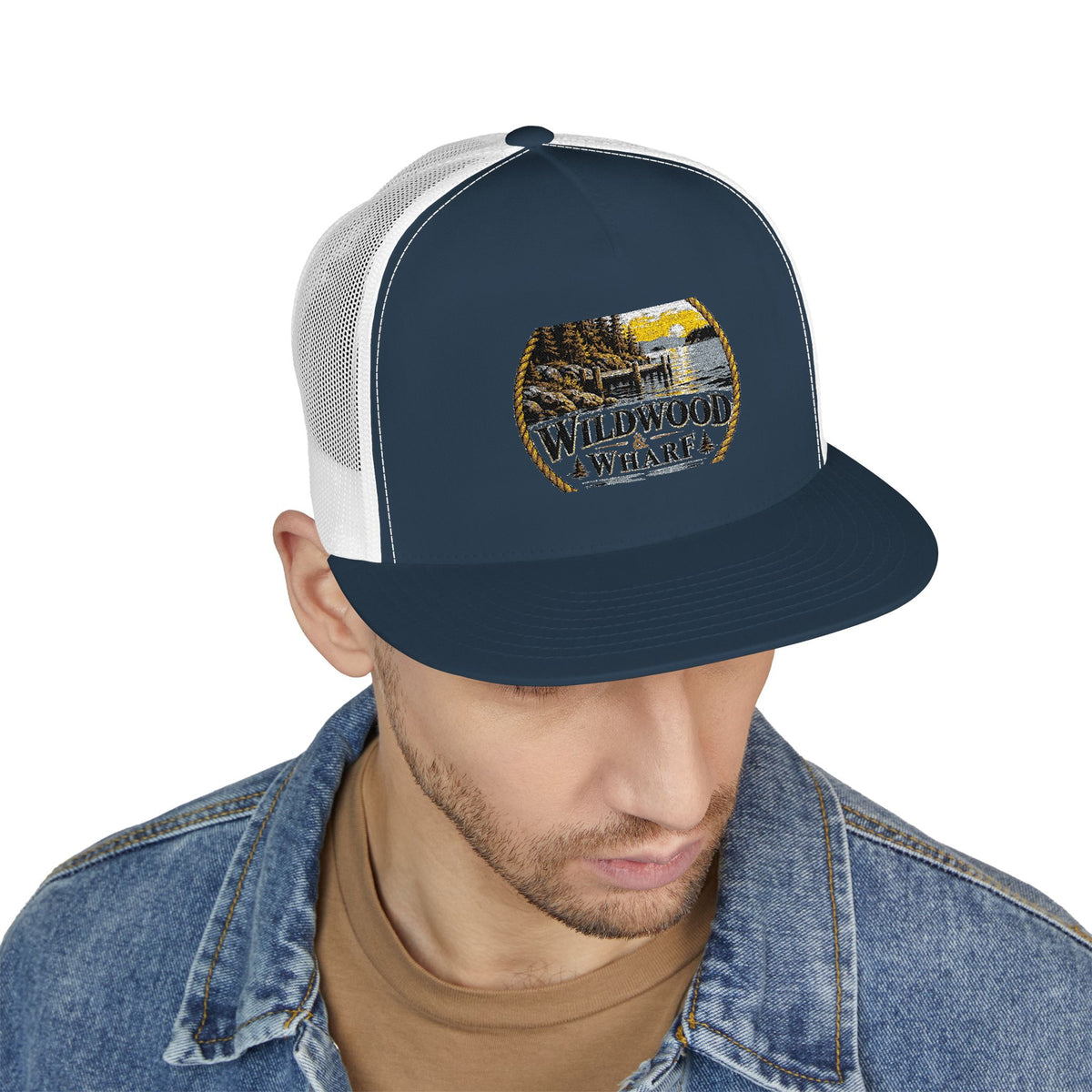 Wildwood & Wharf Rope Circle Trucker Hat