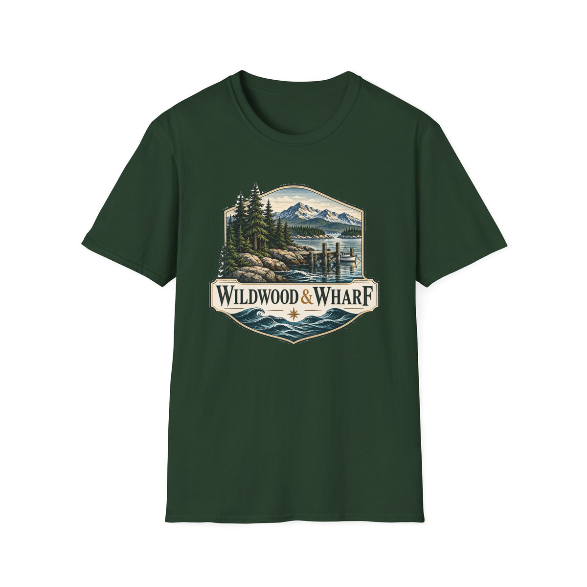 Wildwood & Wharf Mountain Dock Shield Tee
