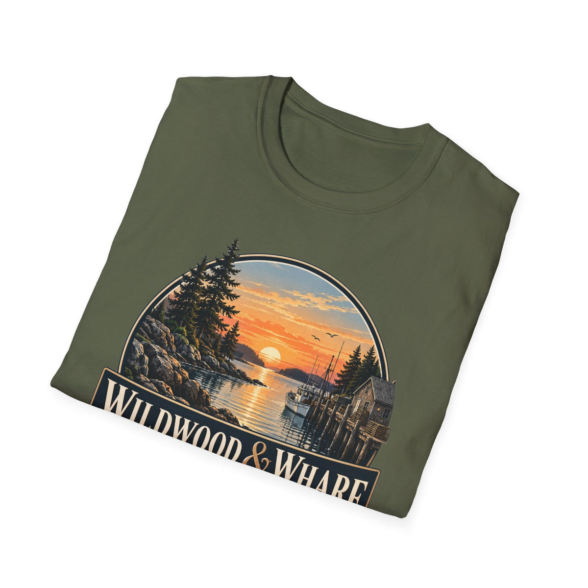 Wildwood & Wharf Harbor Sunset Tee