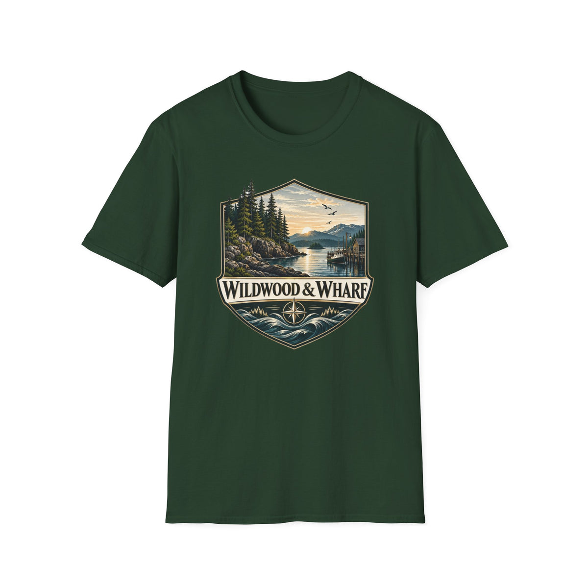 Wildwood & Wharf Harbor Shield Tee